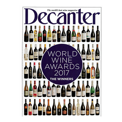 Decanter Magazine "World Wine Awards 2017" Wine Country Ontario