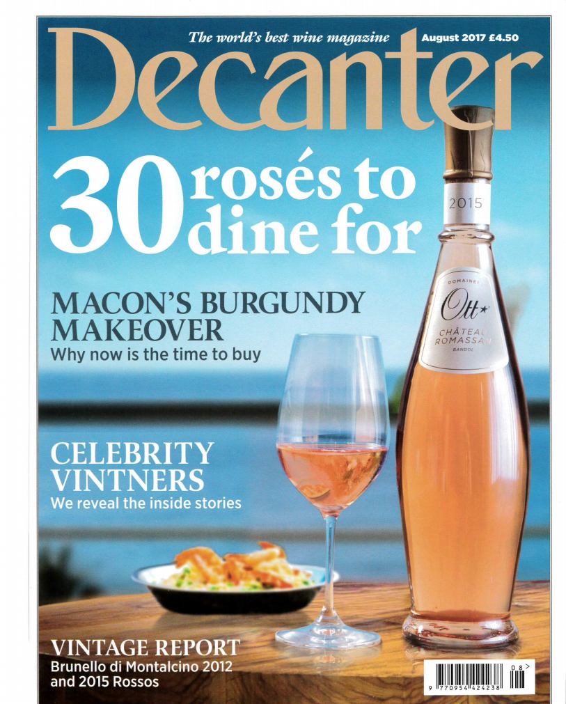 Decanter Magazine "My Toronto" By Tony Aspler Wine Country Ontario