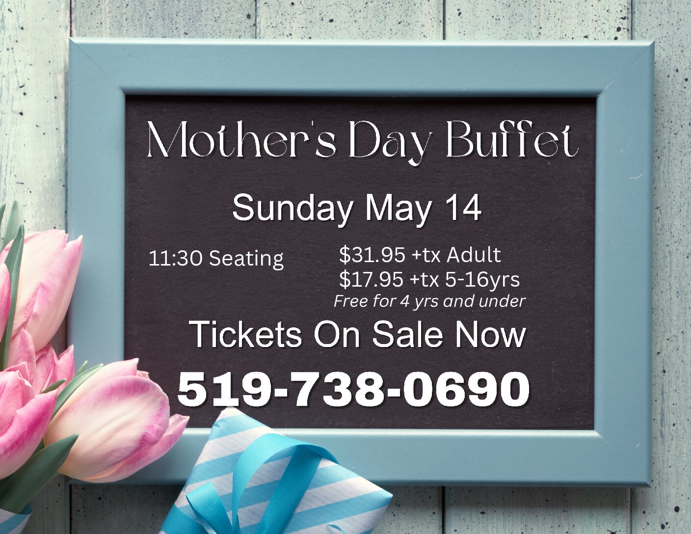 Mother's Day Brunch Buffet 2023 Wine Country Ontario