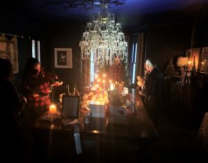 Photo from our 2021 event, by candlelight