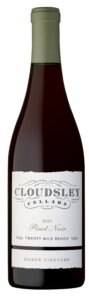 Cloudsley Cellars 2021 Pinot Noir Hanck Vineyard